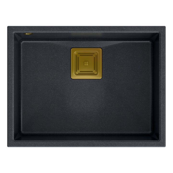 Chiuveta din granit DAVID 50 negru metalic [4]