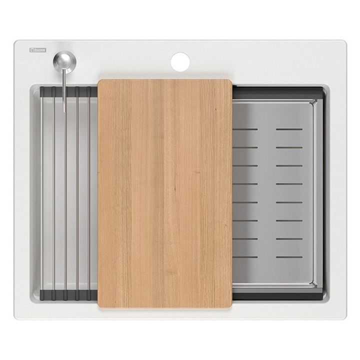 Chiuveta din granit KURT 110 WORKSTATION alb [10]