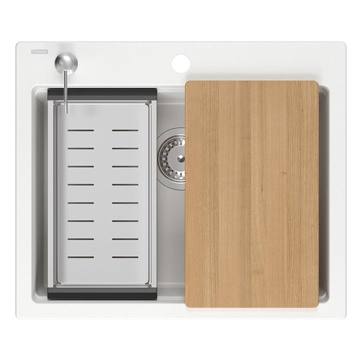 Chiuveta din granit KURT 110 WORKSTATION alb [3]