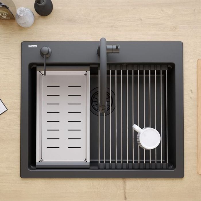 Chiuveta din granit KURT 110 WORKSTATION negru [8]