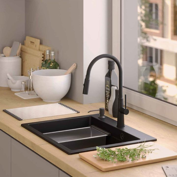 Chiuveta din granit KURT 110 WORKSTATION negru [9]