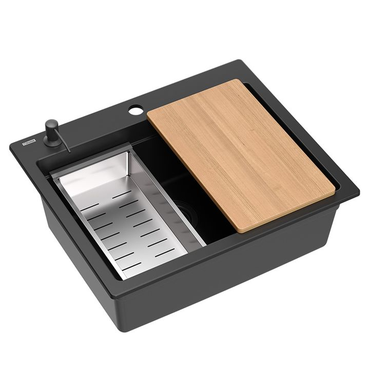 Chiuveta din granit KURT 110 WORKSTATION negru [3]