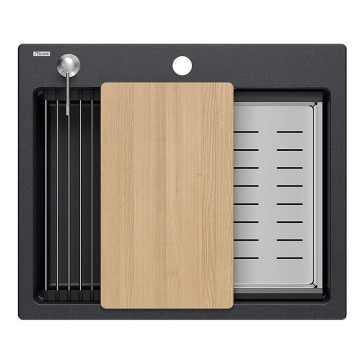 Chiuveta din granit KURT 110 WORKSTATION Negru [2]