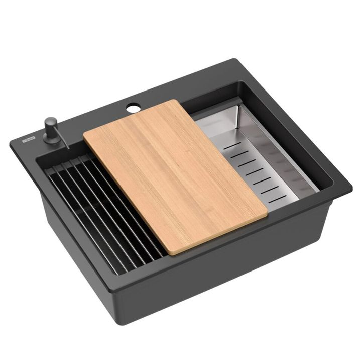 Chiuveta din granit KURT 110 WORKSTATION negru [1]