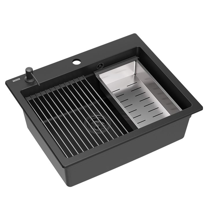 Chiuveta din granit KURT 110 WORKSTATION negru [4]