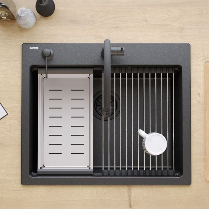 Chiuveta din granit KURT 110 WORKSTATION Negru [8]