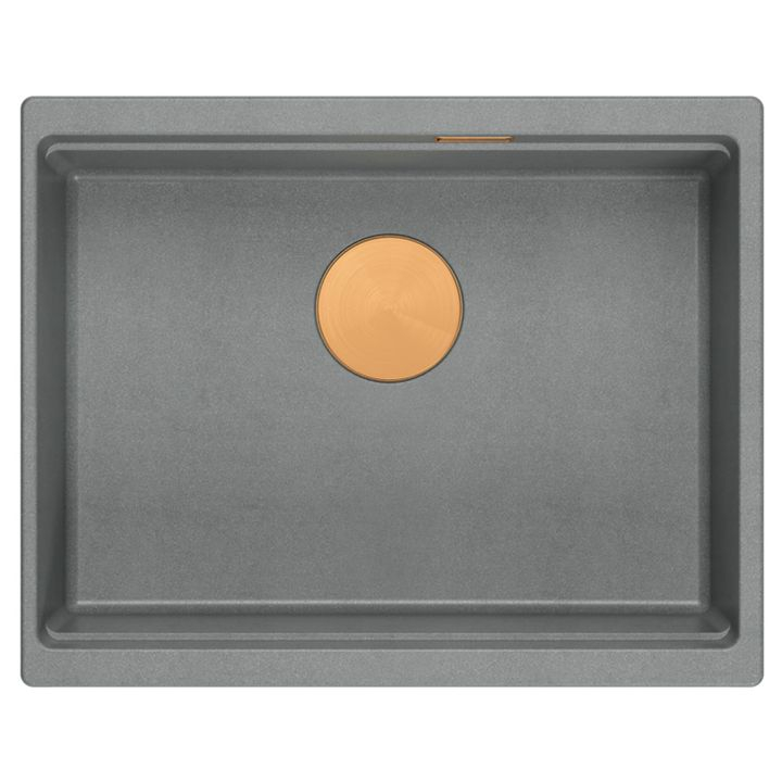 Chiuveta din granit Logan 100 gri metalic [6]