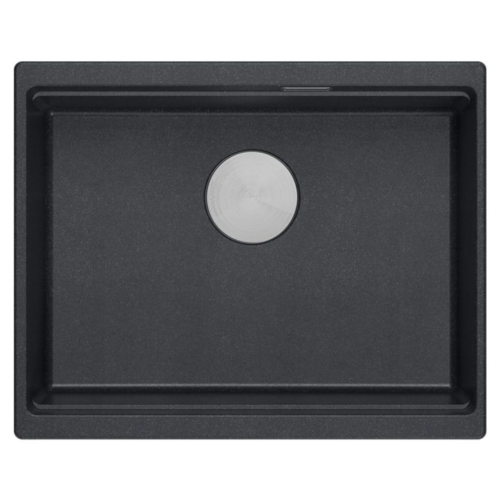 Chiuveta din granit Logan 100 negru metalic [5]