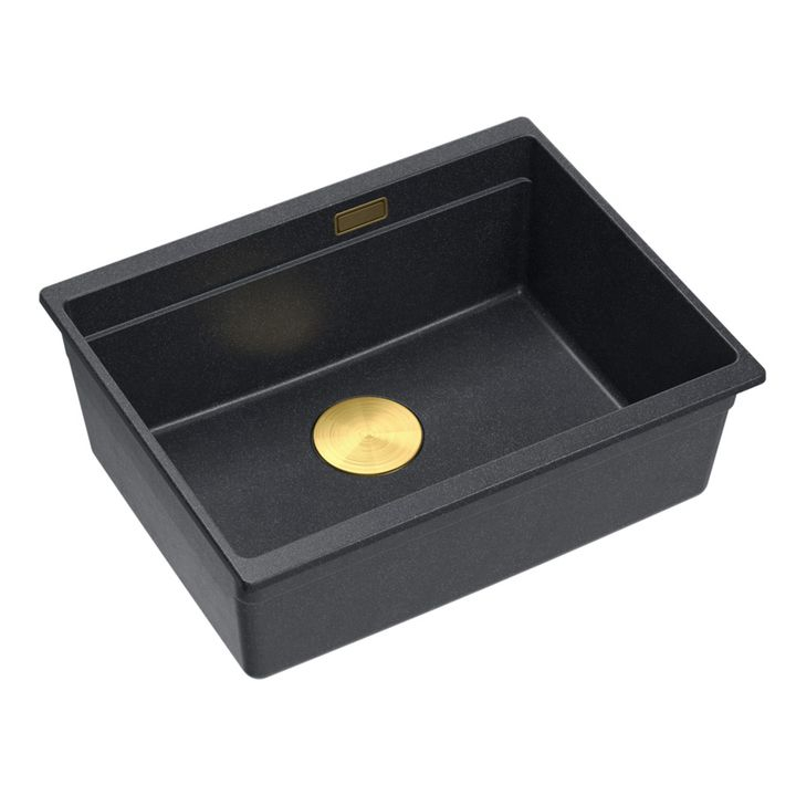 Chiuveta din granit Logan 100 negru metalic [1]