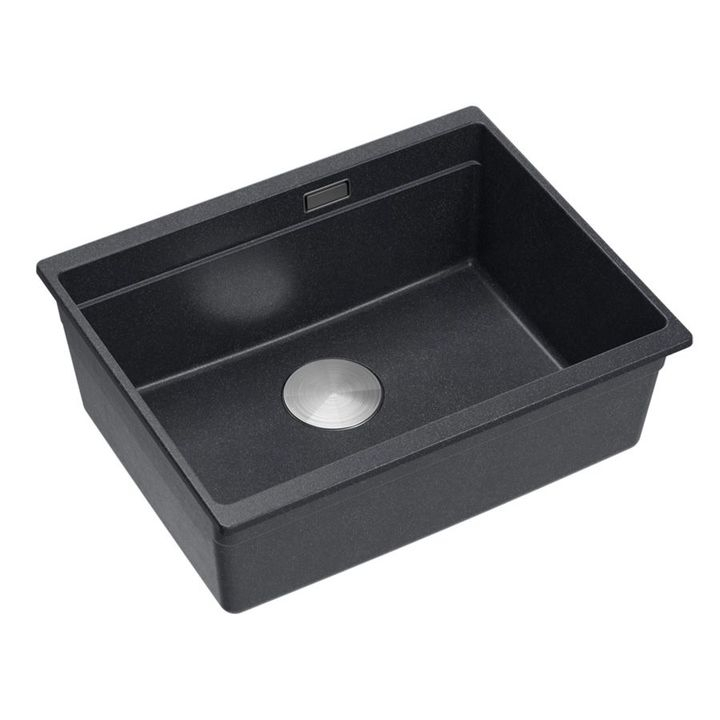 Chiuveta din granit Logan 100 negru metalic [10]