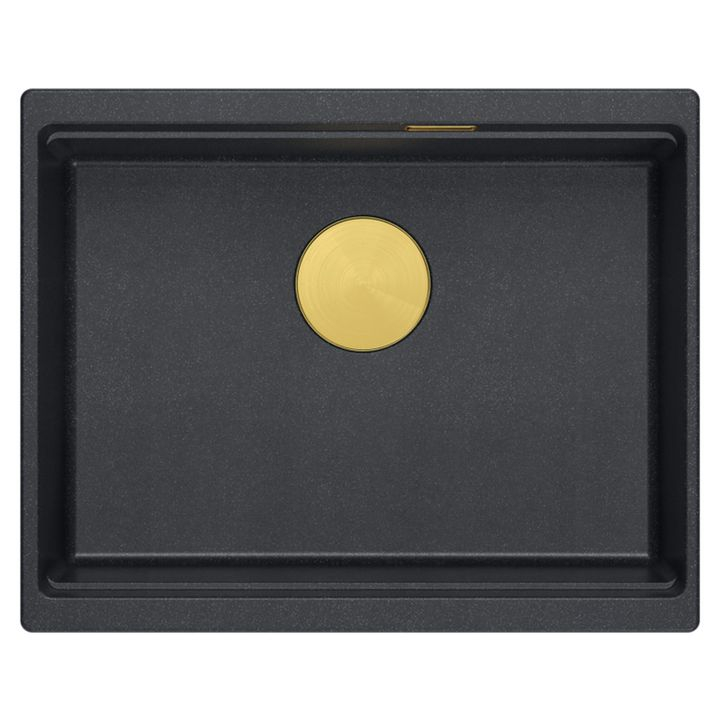 Chiuveta din granit Logan 100 negru metalic [4]