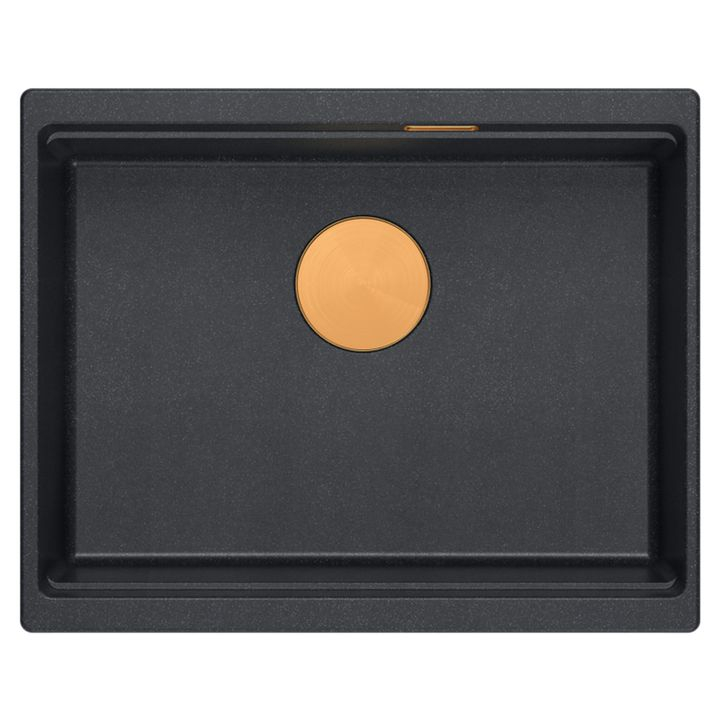 Chiuveta din granit Logan 100 negru metalic [6]