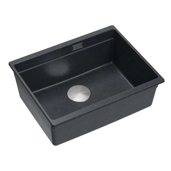 Chiuveta din granit Logan 100 negru metalic [2]