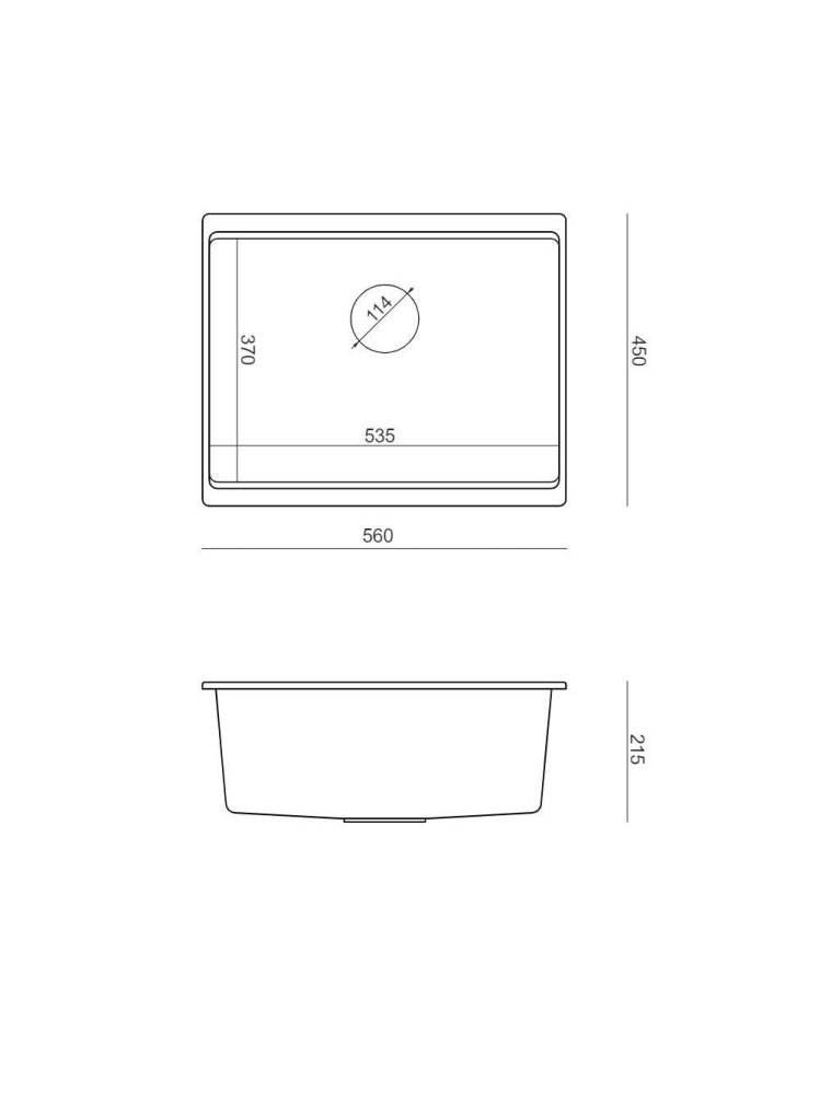Chiuveta din granit Logan 100 ventil crom, Alb [8]