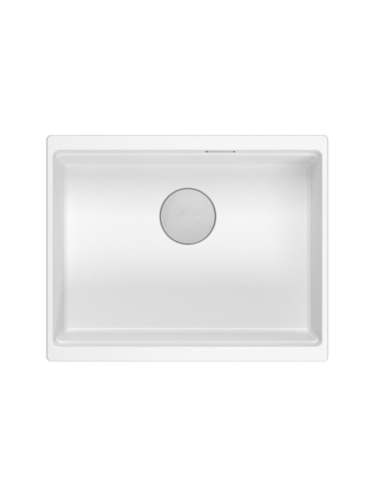 Chiuveta din granit Logan 100 ventil crom, Alb [5]