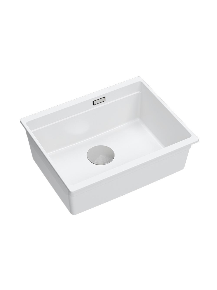 Chiuveta din granit Logan 100 ventil crom, Alb [2]