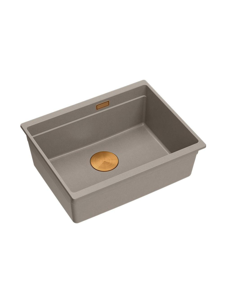 Chiuveta din granit Logan 100 ventil auriu, bej [11]