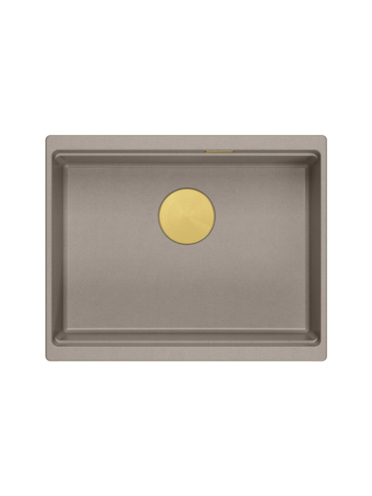 Chiuveta din granit Logan 100 ventil auriu, bej [4]