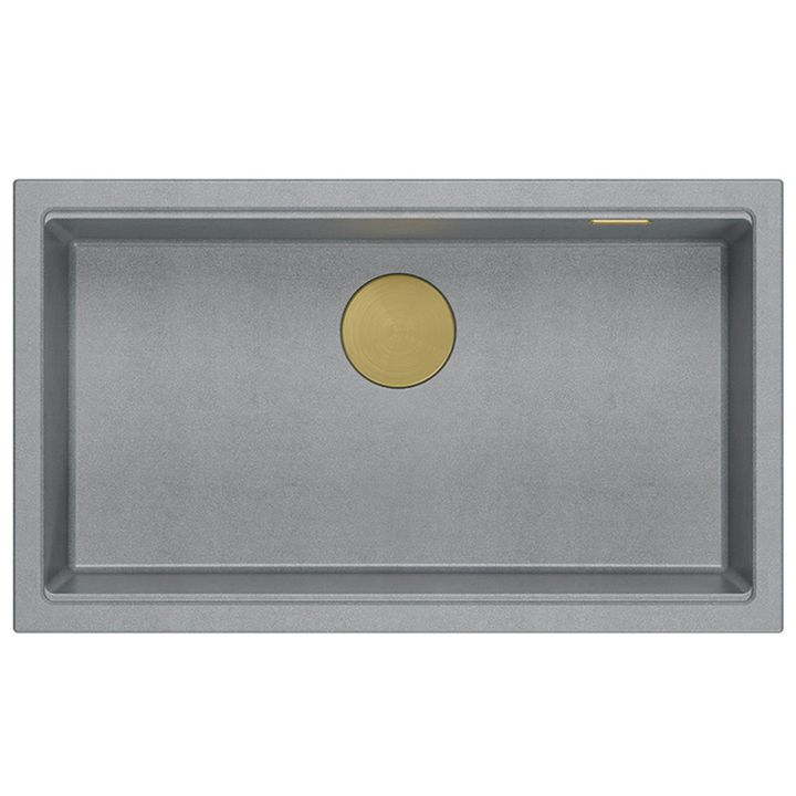 Chiuveta din granit Logan 110 gri metalic [4]