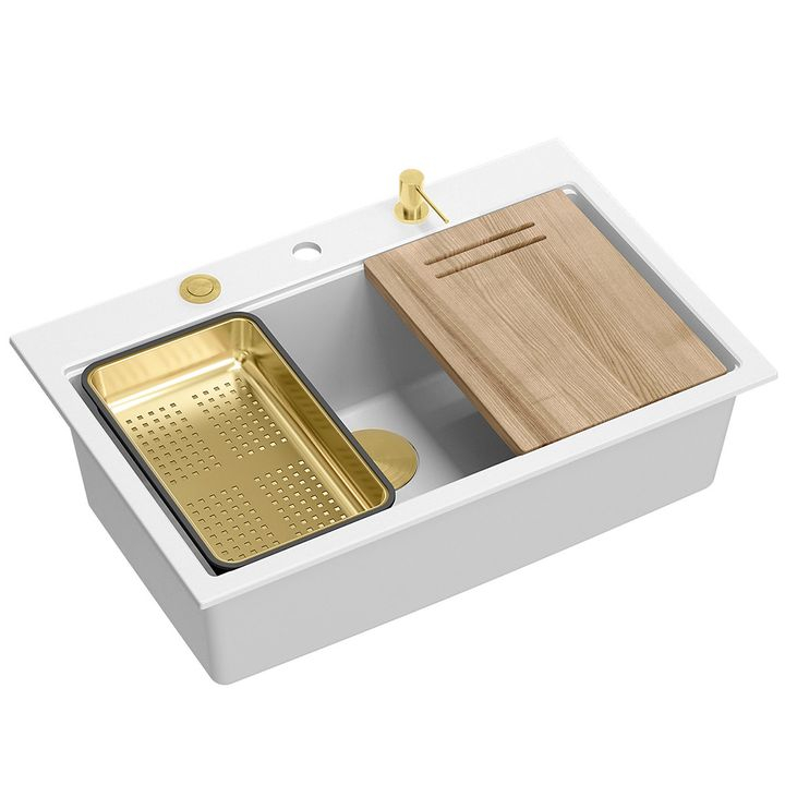 Chiuveta din granit MARC 110 WORKSTATION alb [2]