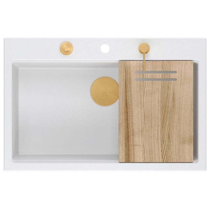 Chiuveta din granit MARC 110 WORKSTATION alb [4]