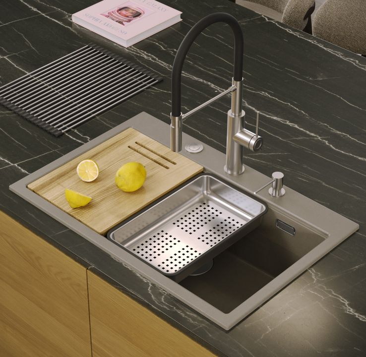 Chiuveta din granit MARC 110 WORKSTATION bej [8]