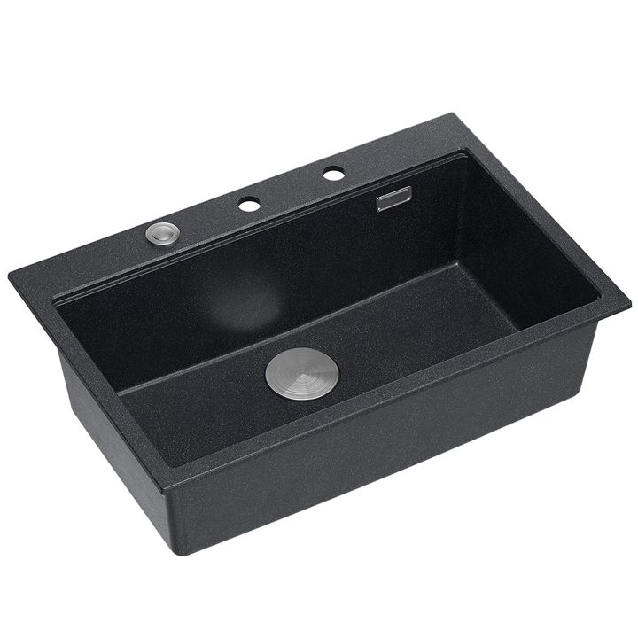 Chiuveta din granit MARC 110 WORKSTATION negru metalic [7]