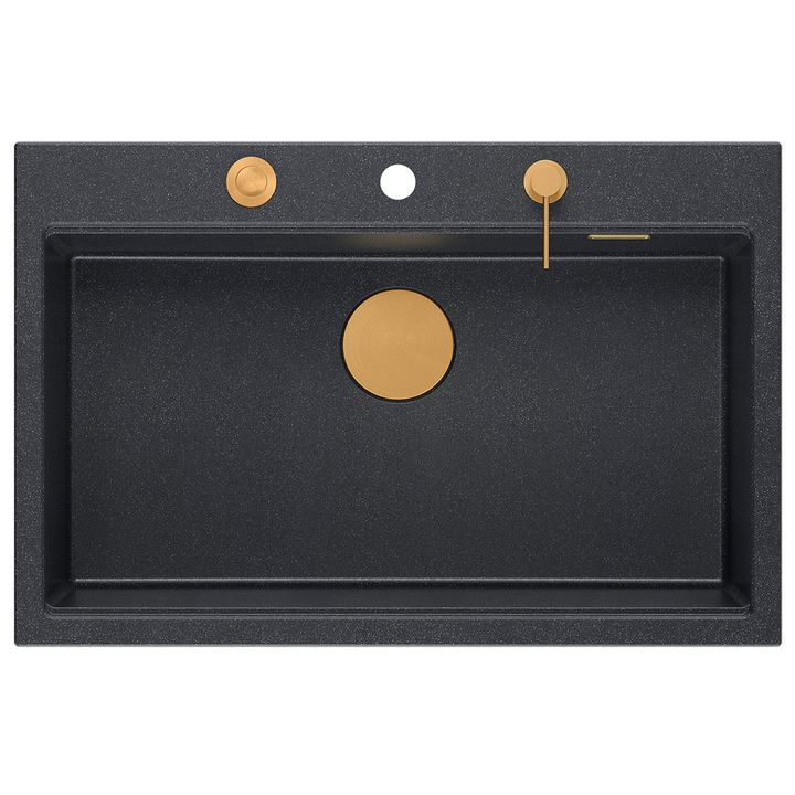 Chiuveta din granit MARC 110 WORKSTATION negru metalic [6]