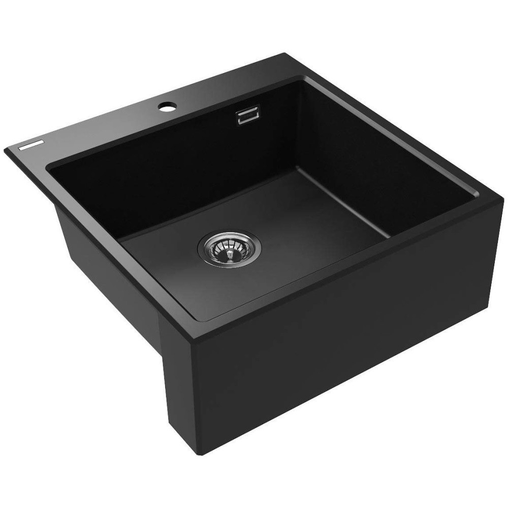Chiuveta granit Deante Eridan 61x60 cm negru [1]