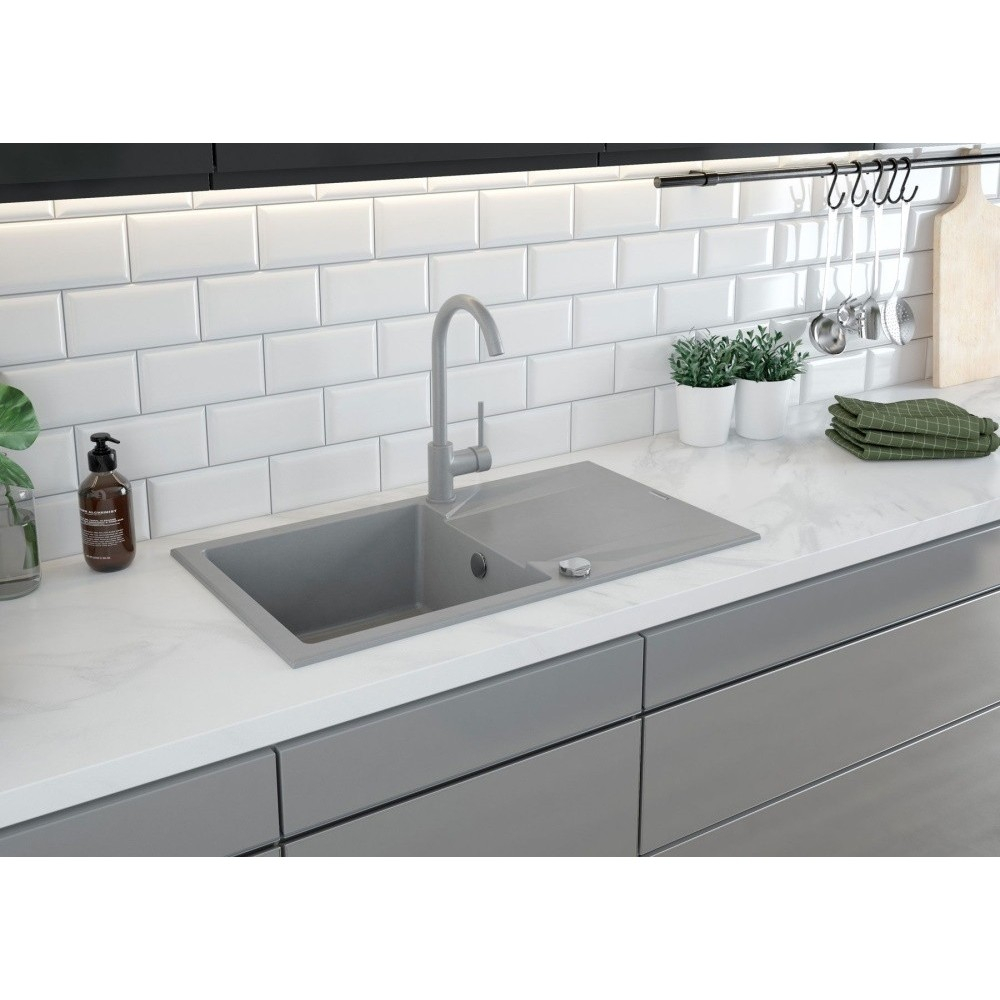 Chiuveta granit Deante Evora 44x78 cm gri [2]