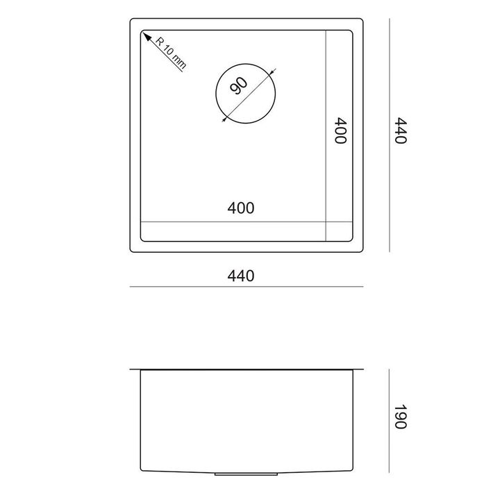 Chiuvetă inox ANTHONY 50 cupru [5]