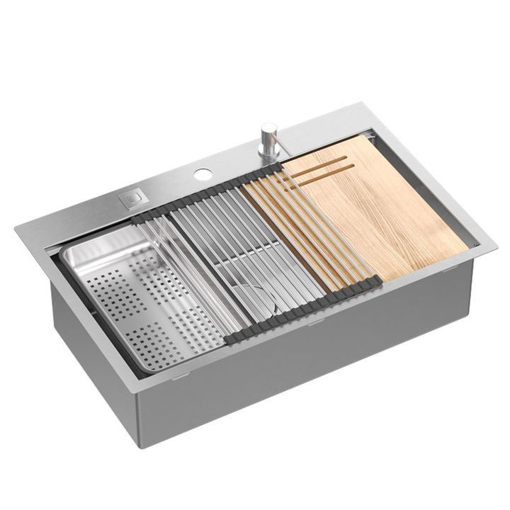 Chiuvetă inox BURT 110 WORKSTATION crom periat [1]