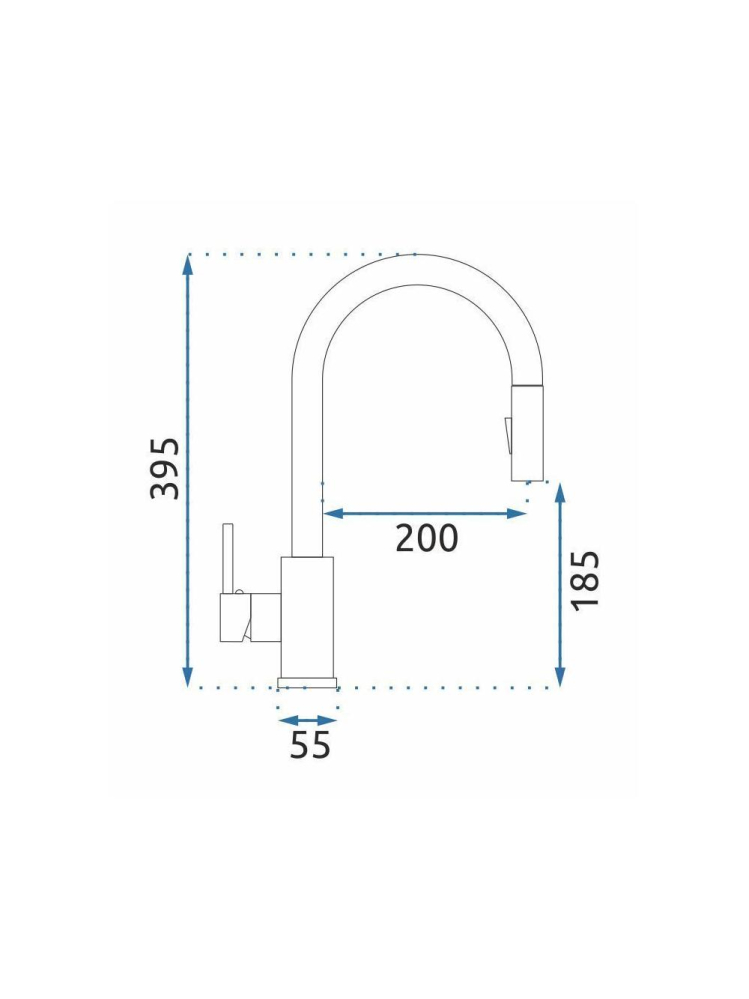 Chiuvetă inox Fin 62x48 cm cu baterie cupru periat [10]