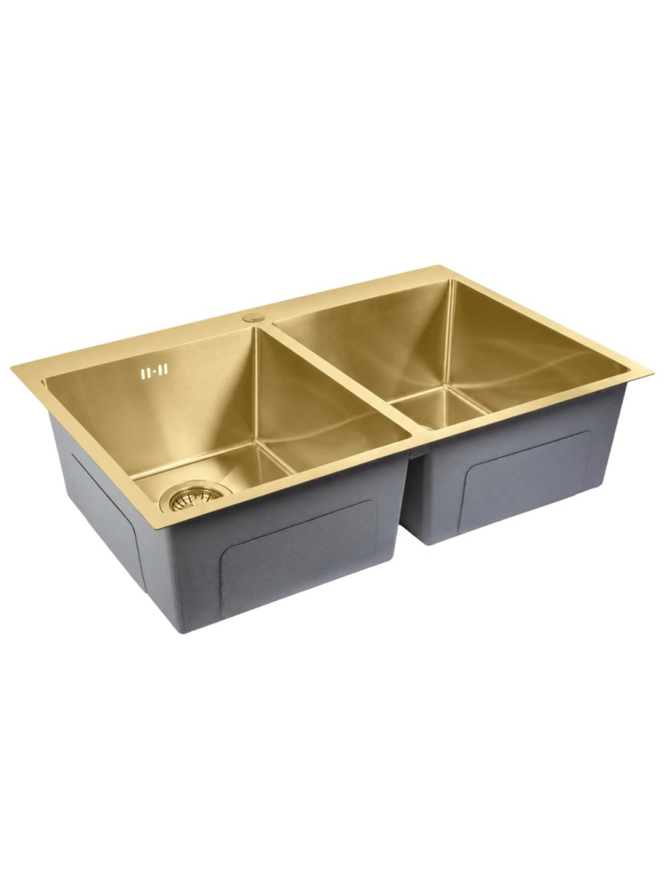 Chiuvetă inox Joel 83x55 cm auriu periat [2]