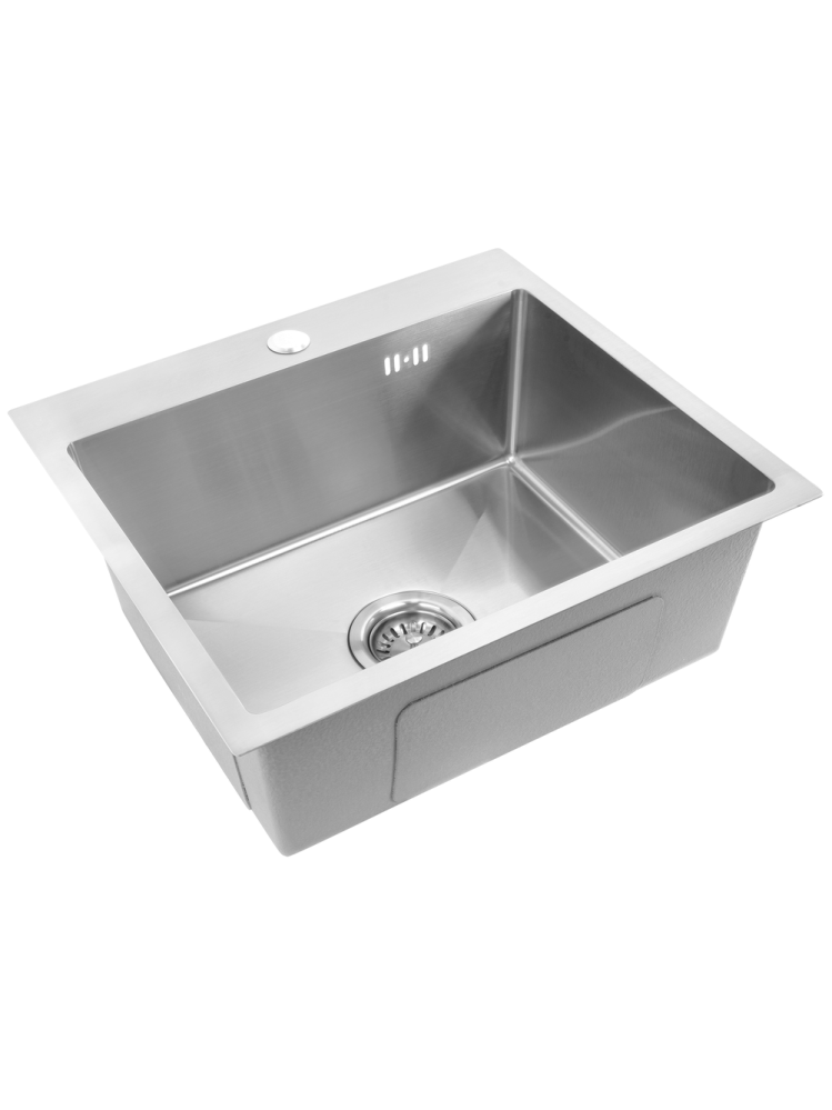 Chiuvetă inox Leo 50 cu baterie crom periat [7]
