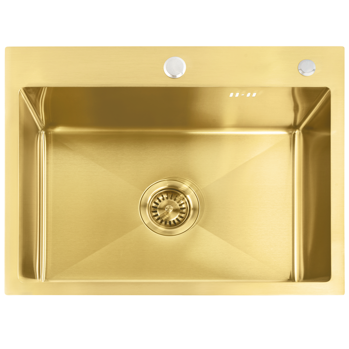 Chiuvetă inox Liam auriu periat [2]