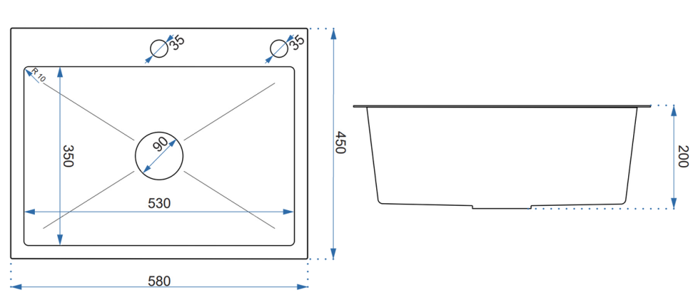 Chiuvetă inox LUKE 110 WORKSTATION negru [9]