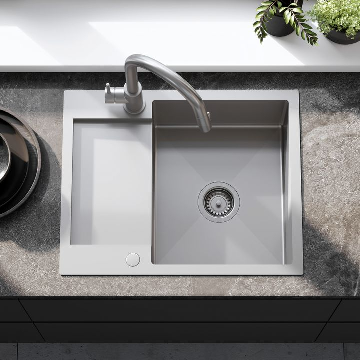 Chiuvetă inox Paul crom periat [5]