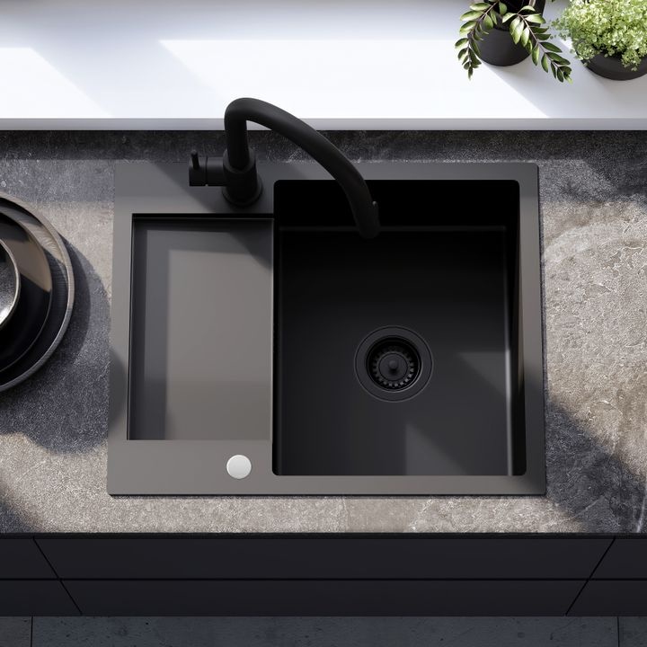 Chiuvetă inox Paul negru [4]