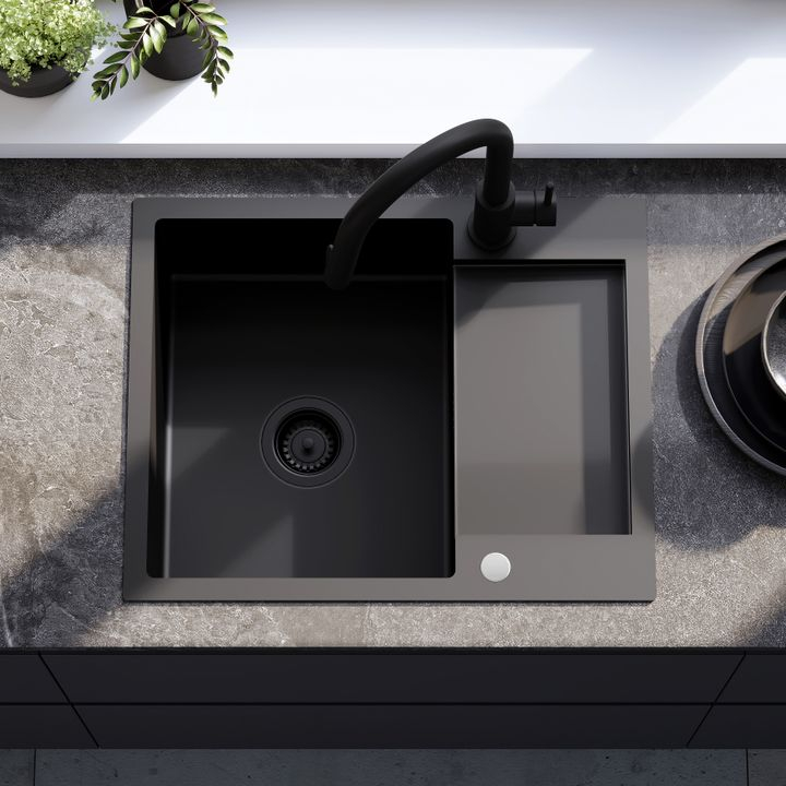 Chiuvetă inox Paul negru [10]