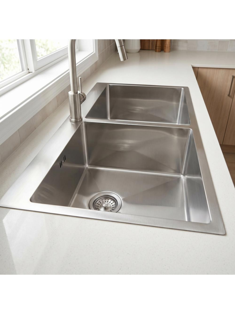 Chiuvetă inox REA Joel 83x55 cm crom periat [4]