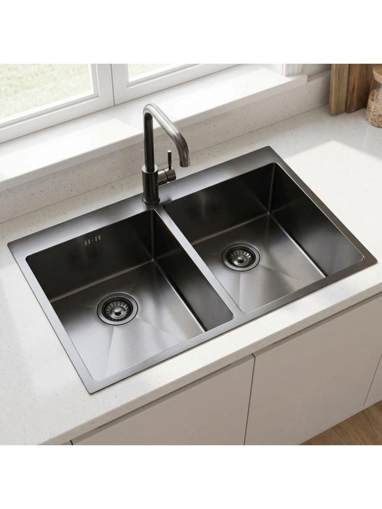 Chiuvetă inox Rea Joel 83x55 cm negru [3]