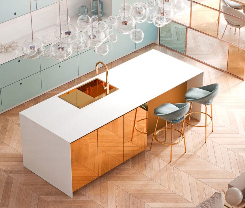 Chiuvetă inox RUSSEL 111 cupru [3]