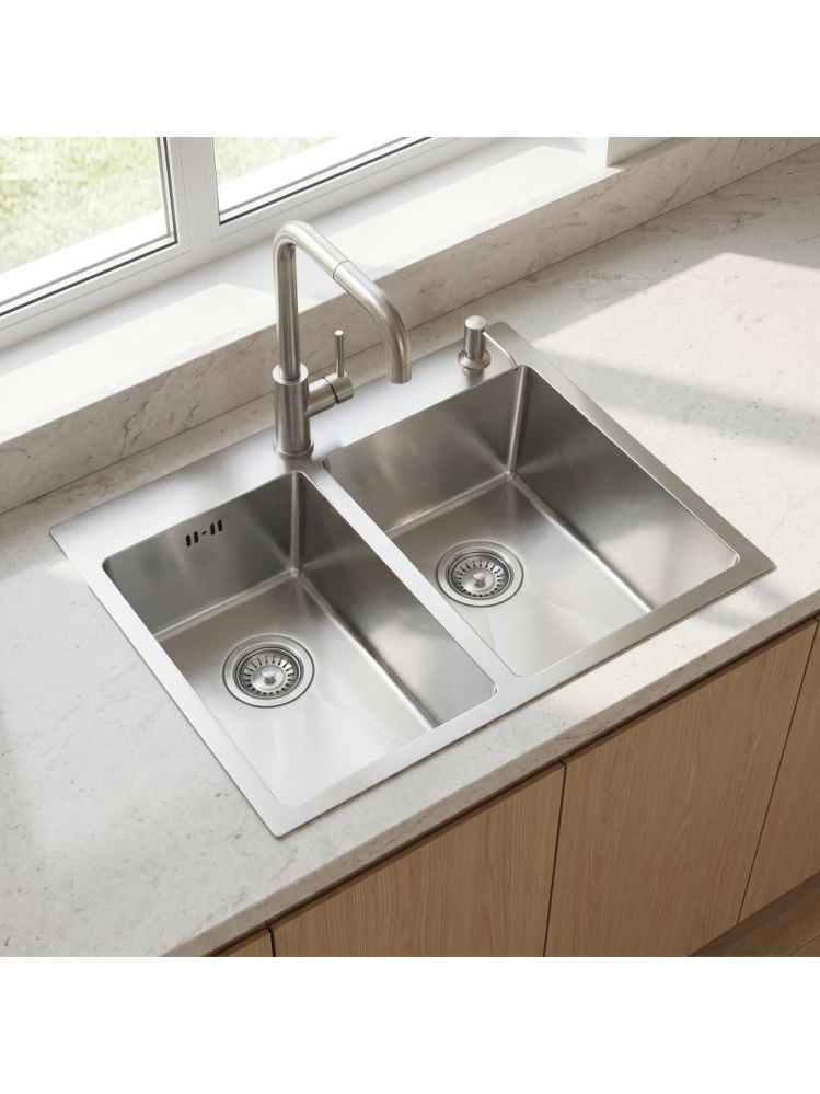 Chiuvetă inox Toby 56x48 cm crom periat [7]