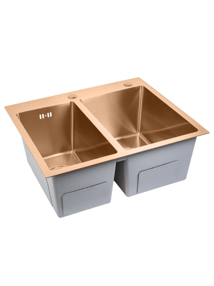 Chiuvetă inox Toby 56x48 cm cupru periat [2]