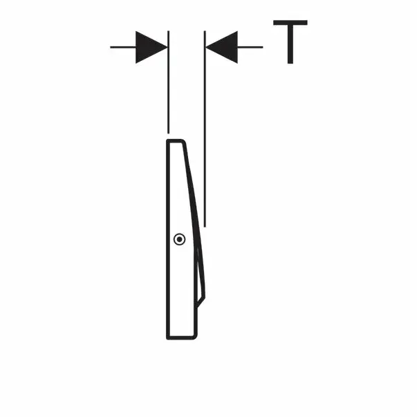 Clapeta de actionare Geberit Delta10 lustruit [4]