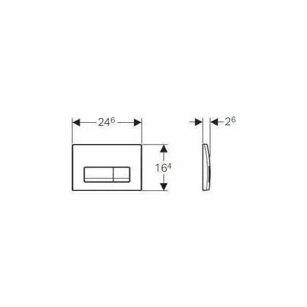 Clapeta de actionare Geberit Delta50 alb alpin [2]