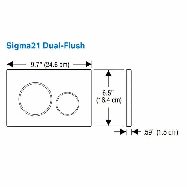 Clapeta de actionare Geberit Sigma21 aspect beton/inel rose gold [3]