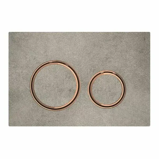 Clapeta de actionare Geberit Sigma21 aspect beton/inel rose gold [1]