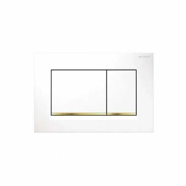 Clapeta de actionare Geberit Sigma30 alb auriu [1]